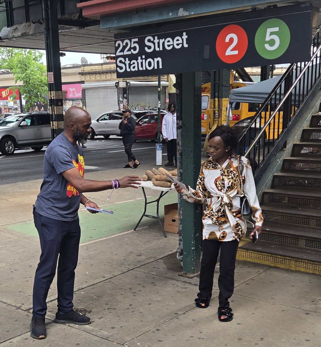 MrMikeBlake's tweet photo. We Outside. 
Vote @blake4thebronx on June 23rd.
We Deserve Better https://t.co/wXl9LQVJVG