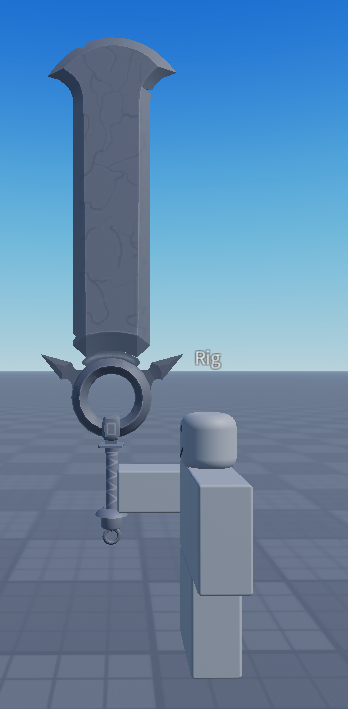 CoolDevss's tweet photo. Stylized Stone Sword #Roblox #RobloxDev #RobloxStudio #Blender #Sword https://t.co/mPEKFAc1fd
