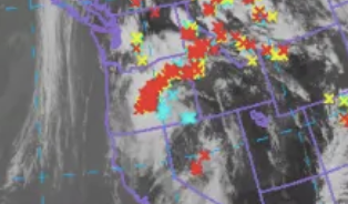 RoseCityWeather's tweet photo. Severe thunderstorms in central Oregon, potential 60 mph wind gusts and 2" hail.  Today's video tracks the thunderstorm potential:  https://t.co/xorJapEUsv https://t.co/h3JT3TH9aZ