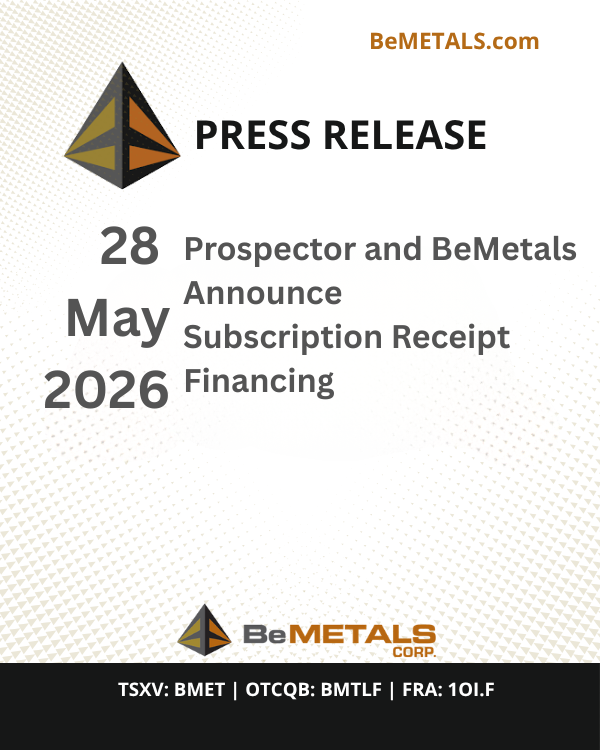 bemetals's tweet photo. Details of the offering: The Subscription Receipts will be issued by Lightning Subreceipt Financing Corp, a private wholly-owned British Columbia subsidiary of Prospector.

See News Release: https://t.co/U3EEjTzk8E
#BMET #Exploration #LightningResourceCorp https://t.co/rzn8dh9JBe