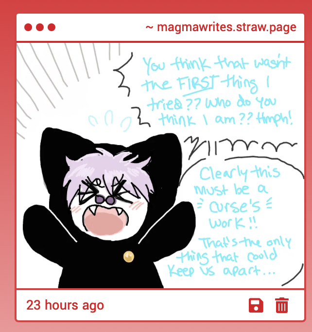 MagmaWrites's tweet photo. im with chimi-nanami with this... skill issue chimigo... https://t.co/fmdl8V3MBu