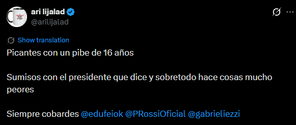 reigdrom's tweet photo. @SebasJRocca @FranPitrola Si quieres intercambiar bien, entonces no busques algo secundario en mi argumento principal para rebatir, que es lo que hiciste desde el principio, porque mi punto era lo que te muestro aquí con comentarios argentinos, a ver si no pones la excusa de la cultura. https://t.co/tW7Amh7fHq