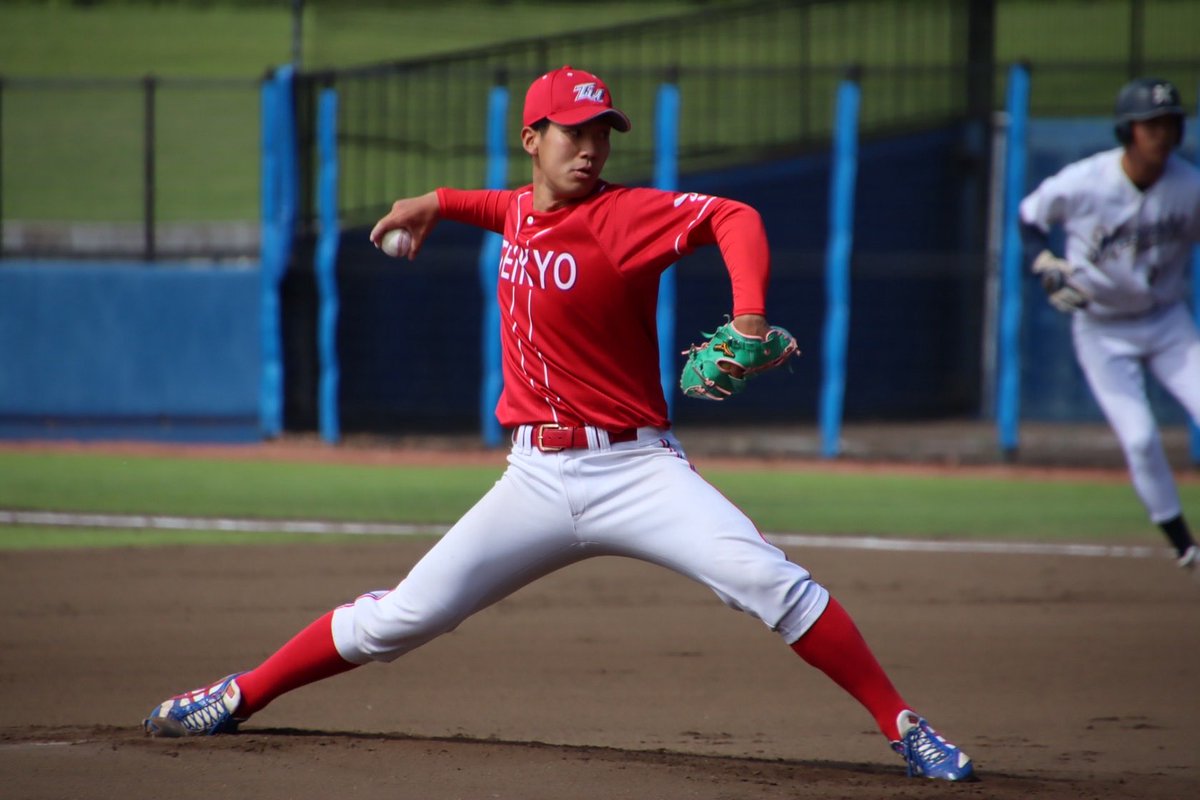 teikyo_bbteam's tweet photo. 【✨Happy birthday to you！】

本日5月29日は渡邊新太投手(4年:西武台)の誕生日です🎂

お題は＂最近ハマっていること＂です！ 

22歳おめでとう！🎉

#帝京大学硬式野球部
#渡邊新太
#西武台
#飛精進 https://t.co/lY345KeRKT