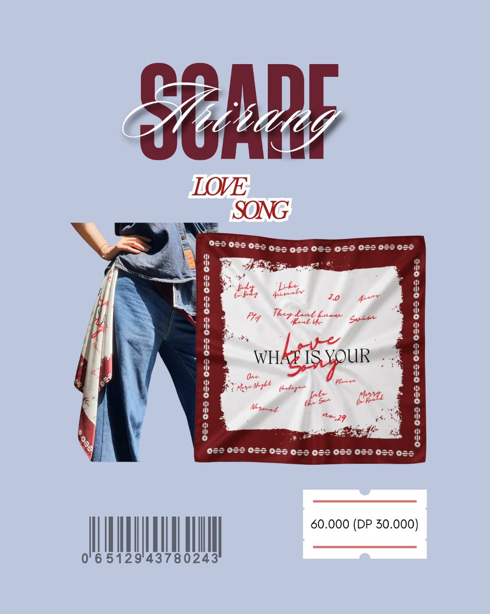 kniaaprl's tweet photo. OPEN PO SCARF FANMADE ARIRANG BTS BANGTAN 28MEI-1JUNI
diusahakan bisa di pakai nanti pas festa🫶🏼 

Harga: 60rb dp 30rb 
Ukuran bisa pilih sesuai kebutuhan: 60cm x 60cm / 75cm x 75cm harga sama. 

Atau bisa langsung check out disini 
https://t.co/gvttKEu30K

#bts #arirang #bangtan https://t.co/4b3ikr9dAG