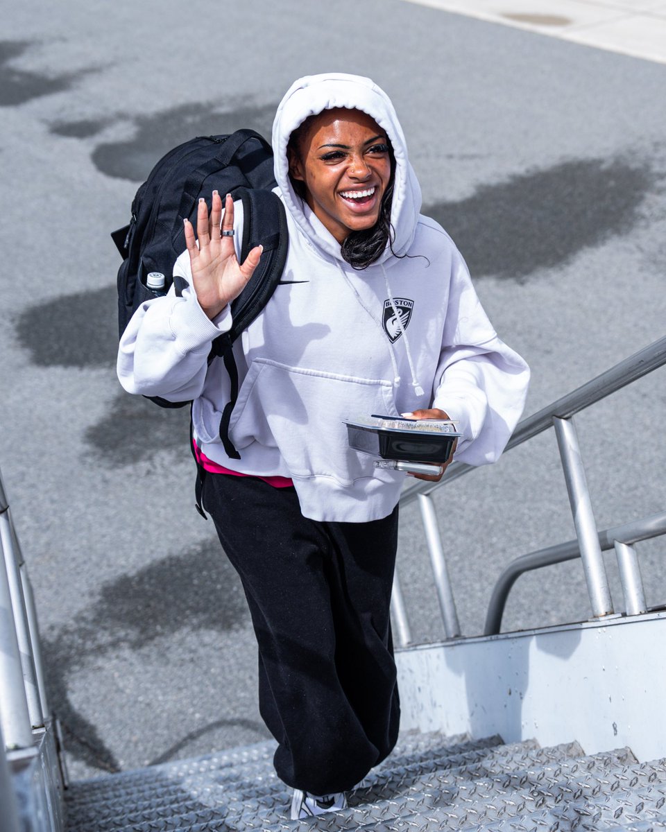 NWSLBoston's tweet photo. (K)C u soon ✈️ https://t.co/ByFx9RpHHz