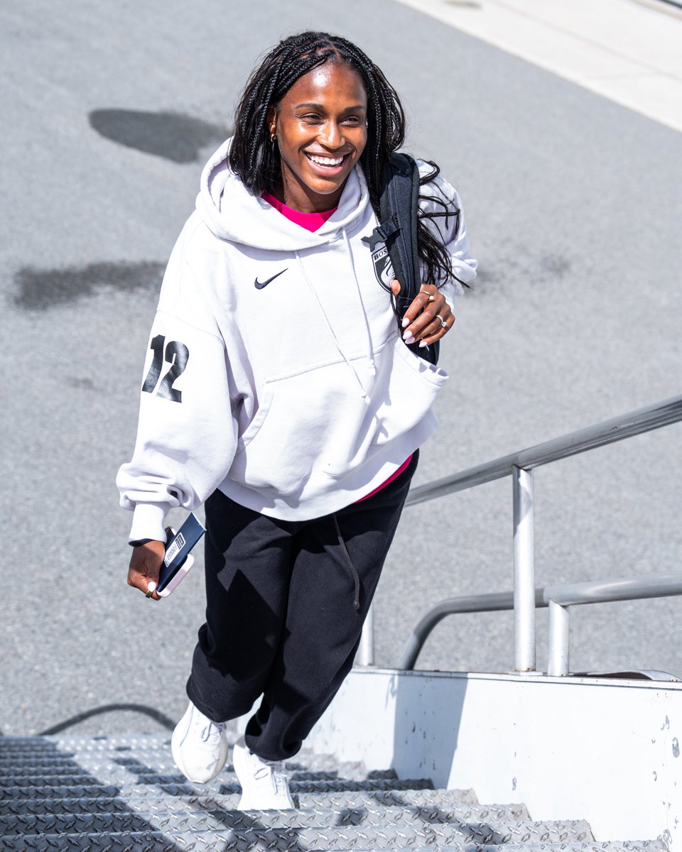 NWSLBoston's tweet photo. (K)C u soon ✈️ https://t.co/ByFx9RpHHz