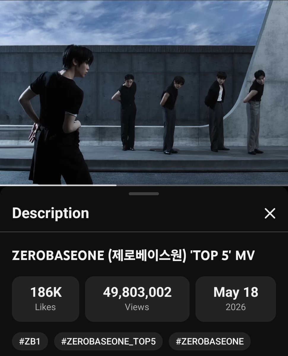 MattchuSmiley's tweet photo. The TOP5 MV is around 197k views away to 50M views...let's all watch it again😍     

➡️ https://t.co/7NQ2IiAILD https://t.co/hJSnw9HkM5