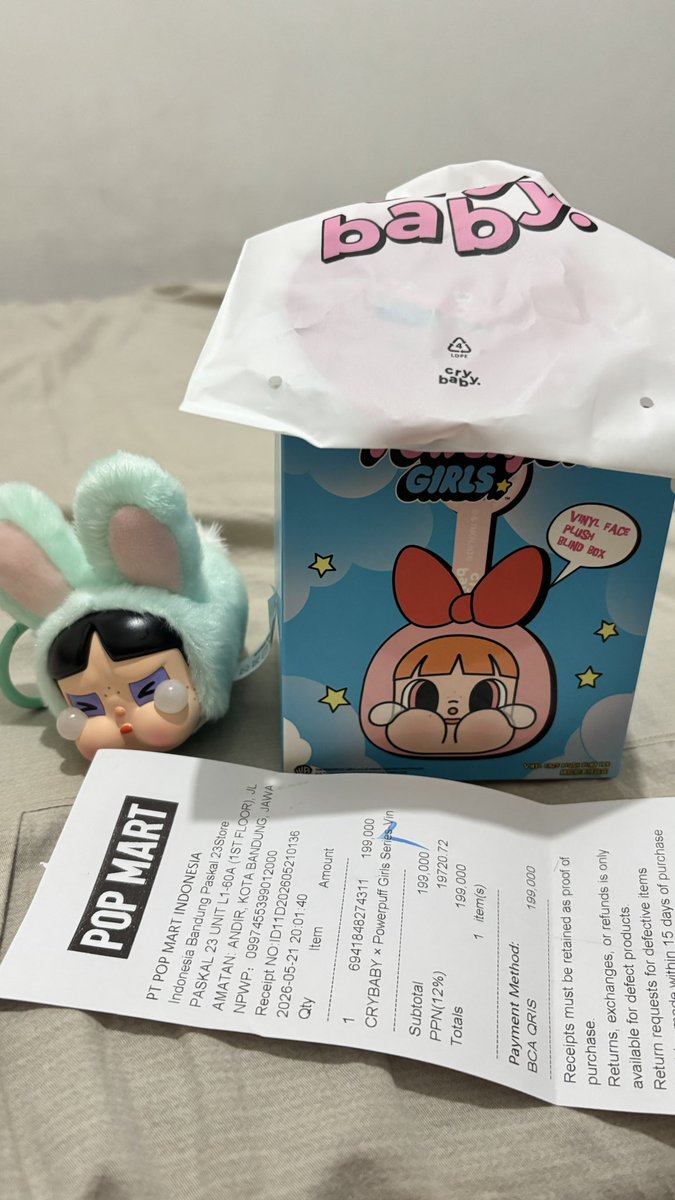 moonarunaaa's tweet photo. ‼️WTS/WTT‼️

Crybaby x ppf bunny butter cup 190k
jual cepet aja guys masih bisa nego kok

atau trade ke bunny blossom/bubbles

bisa 🍊 https://t.co/dmwyjTFoRN