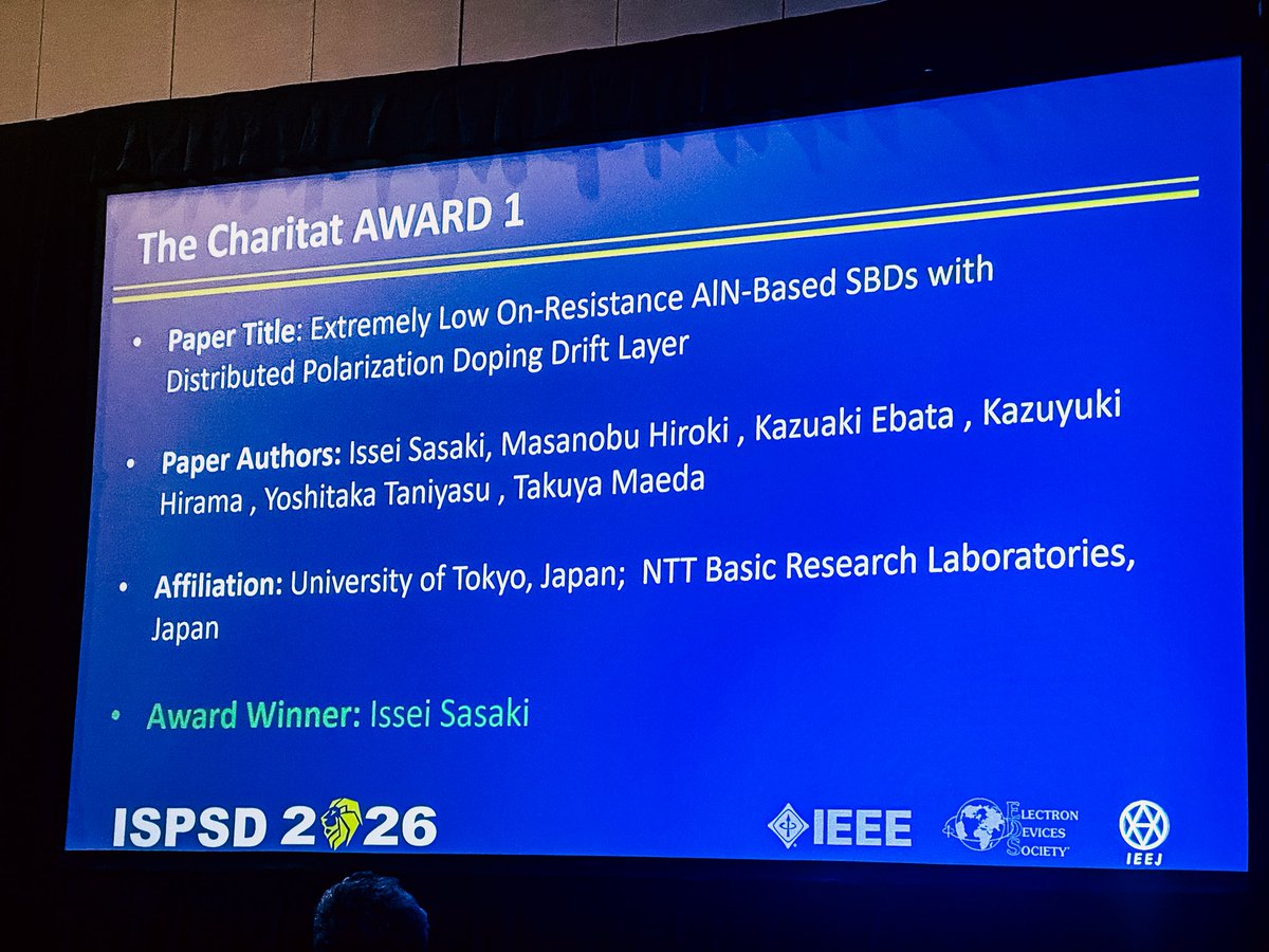 Takuya_Maeda_'s tweet photo. ISPSD 2026で佐々木くん(M2)がCharitat Award (若手最優秀賞)を受賞！おめでとうございます！ https://t.co/dCQbOdGX2C