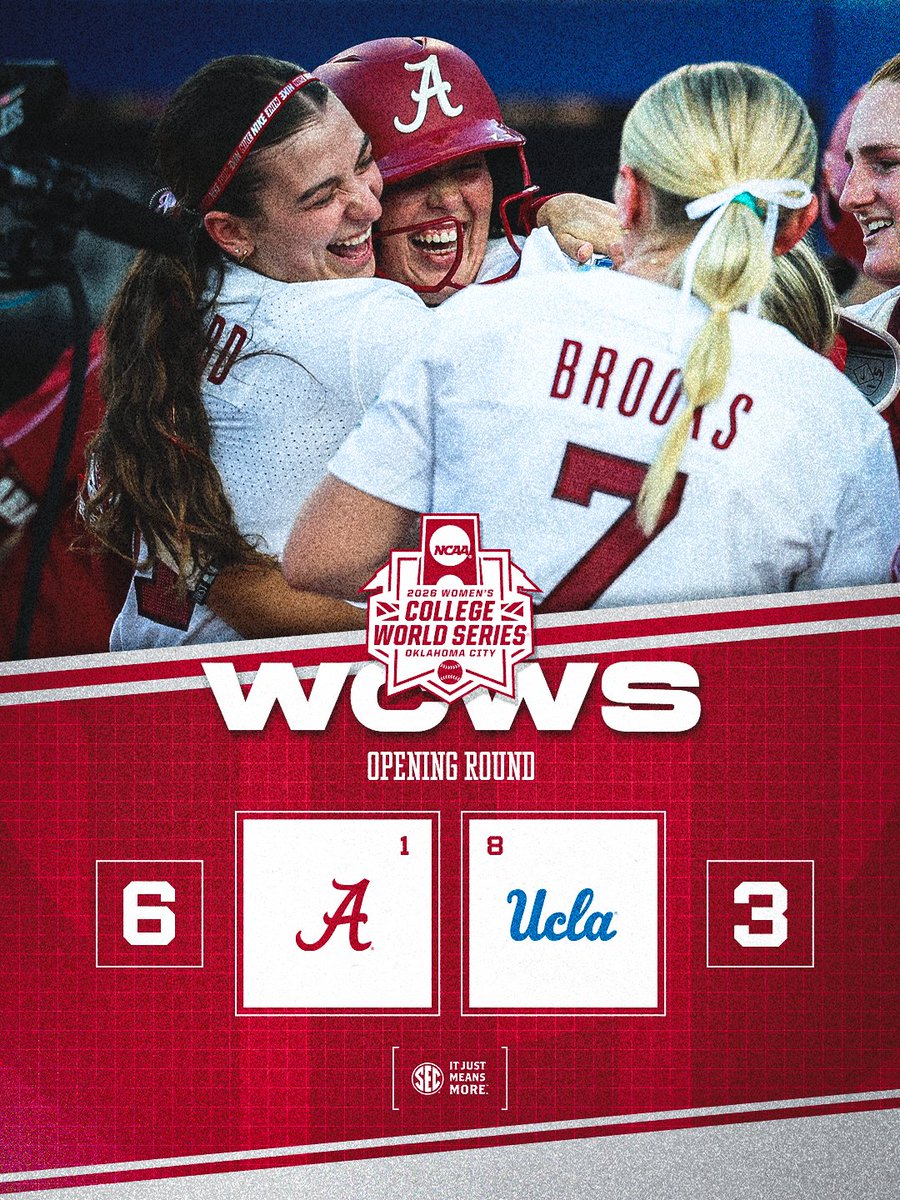 SEC's tweet photo. KEPT FIGHTING 💪

@AlabamaSB x #WCWS https://t.co/efOt2Dj2I1