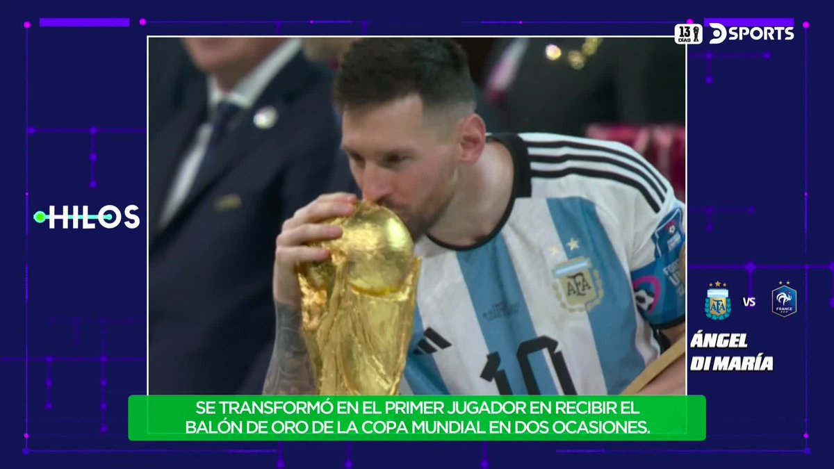 DSports's tweet photo. UN FESTEJO QUE TARDÓ 36 AÑOS
En una final para la historia, Argentina vencía en los penales a Francia y conquistaba el tercer #MundialEnDSPORTS de su historia.
#Hilos https://t.co/DZsyfpUXU4