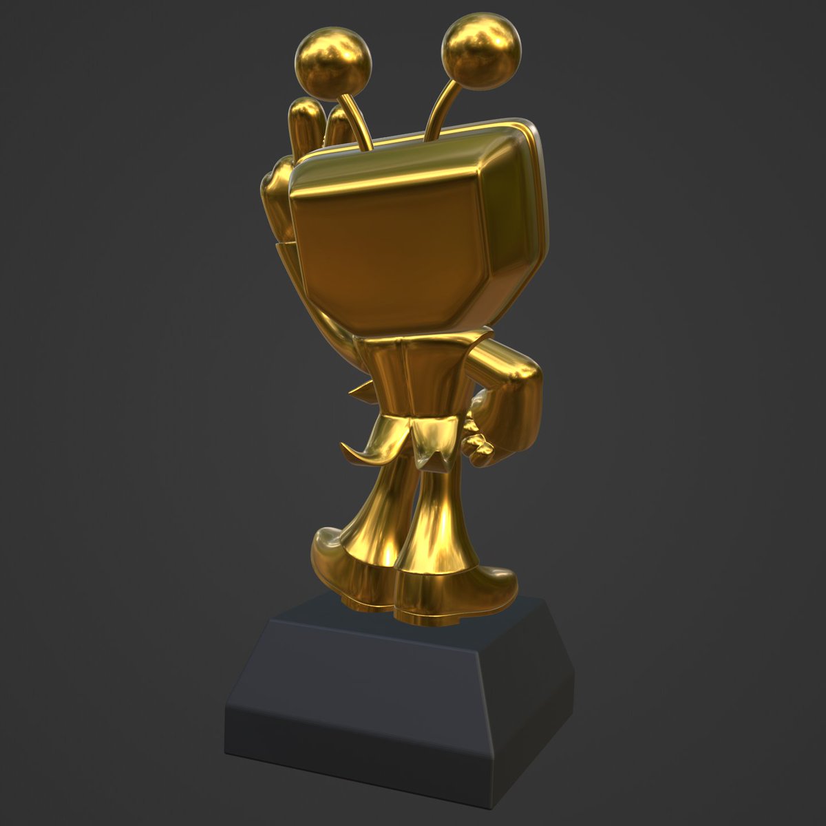 _UrsaMajor's tweet photo. WIP, Mr "Ant" Tenna trophy for snaack box. planing to print a few for the event and and to sell at dashcon2. original design by @lochstep https://t.co/FQH0AWe873