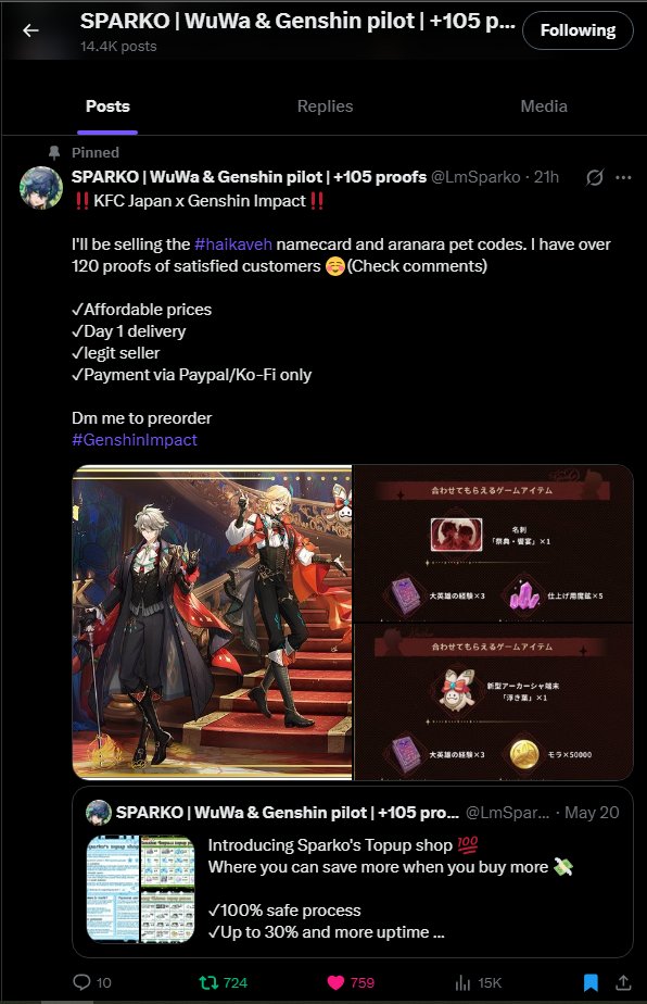 EmpanadasDePato's tweet photo. @GenshinUniverse @LmSparko !!!!! https://t.co/XSjUoEwlWj