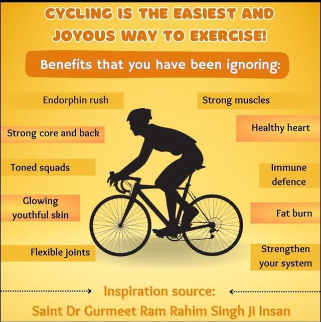 RohitSh93445194's tweet photo. Today, cycling is not just exercise, but also a service to the environment. Through the Cycle Campaign, we can improve our health by cycling or walking a certain distance every day. Inspired by Saint Gurmeet Ram Rahim Ji, take steps towards a healthy life. 🚴‍♀️
#FridayFitness https://t.co/WuB6I0qqIc