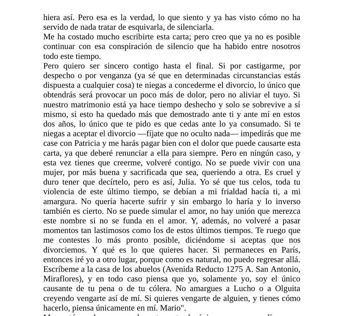 pburbanov's tweet photo. Carta de Mario Vargas Llosa a Julia Urquidi (la tía Julia) anunciándole su amor por Patricia Llosa y el fin de su matrimonio.
#MarioVargasLlosa https://t.co/eiSwRzIHIk