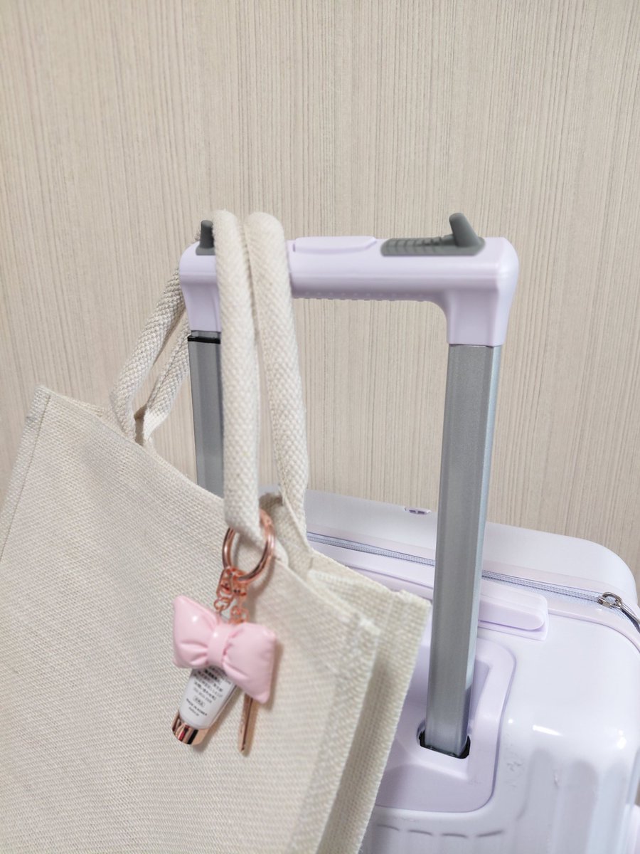 model_TOKO's tweet photo. キャリーケースに+a♡傘やバッグをサクッとかけられるEasy Hang!を使ってみたよ✧˖°ライトグレーが主張しすぎずどんなキャリーにも合いそう！♡旅行中ってなんだかんだ荷物が増えるから、こうゆう機能あるとめっちゃ助かるー♡
取り付けも簡単だしとてもオススメ✧˖°
PR
#旅行 https://t.co/hB9F8CFEUT