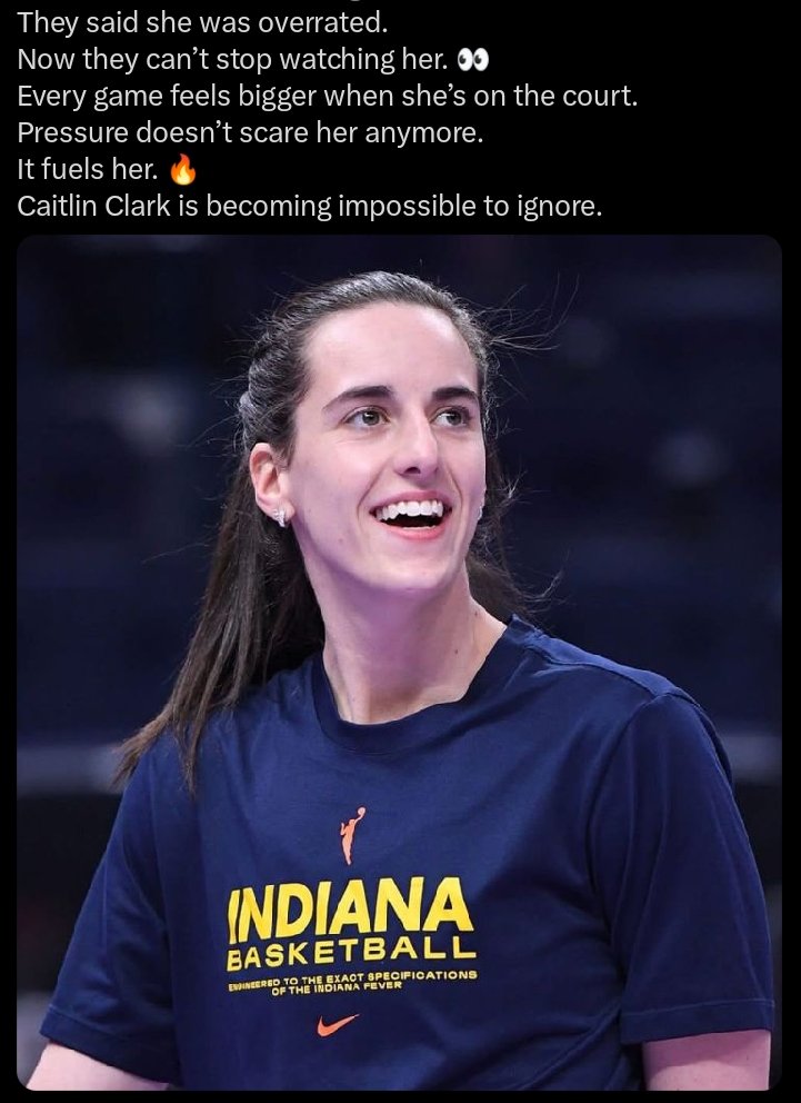 MrSpiritsRaven's tweet photo. #TimelineCleanse
CAITLIN CLARK PLAYS 🧺🏀🏆 TODAY.
#CaitlinClarkEffect
💫⭐🌟✨💥 
#LetsGoFever
#ShesBack 
#IfYouDidntKnowNOWYOUKNOW
#TheBabyGOAT🐐
👇🏿👇🏿👇🏿👇🏿👇🏿👇🏿👇🏿 https://t.co/JQxQ4h5psm
