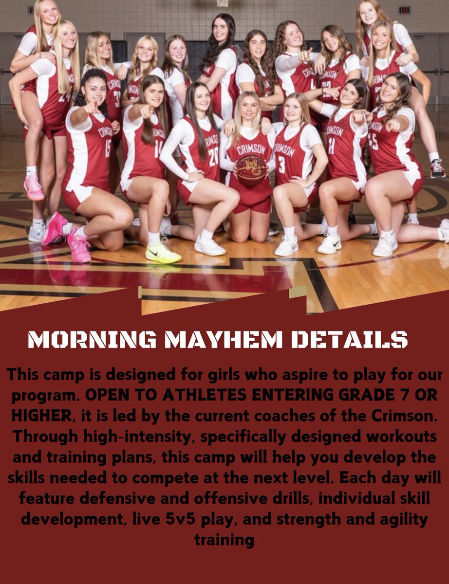 Crimson Girls Hoops tweet media