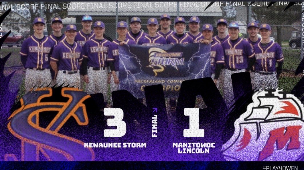 KewauneeBsbl's tweet photo. Final from Manitowoc!! Great pitching backed up by timely hitting. Way to grind it out! #play4owen #stormnation⚡️ https://t.co/lpOHsqHIh8