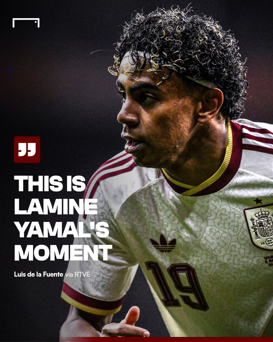 goal's tweet photo. Spain manager Luis de la Fuente has backed Lamine Yamal to illuminate the 2026 World Cup despite his injury 🌟

Read the full quotes 🔗 https://t.co/CAejePK3Ri https://t.co/LF2L35vTBR