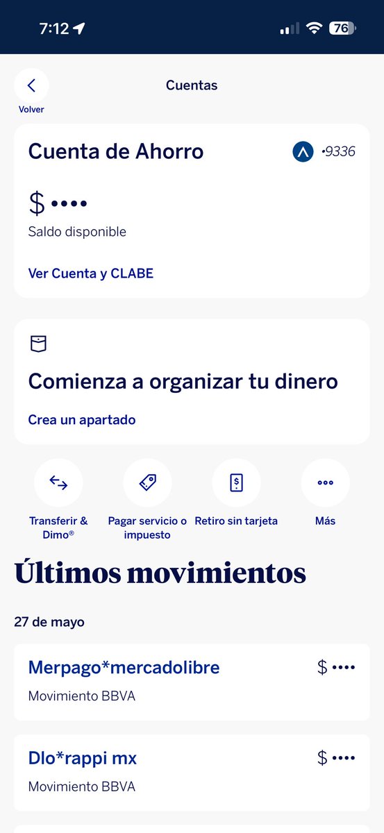 Denof_'s tweet photo. Ahuevo @BBVA_Mex, me sirve entrar a la app para no ver mi dinero, no ver mis tarjetas digitales, no ver mis estados de cuenta y no poder hacer absolutamente nada 👍🏻 https://t.co/yzQhMoKGD9