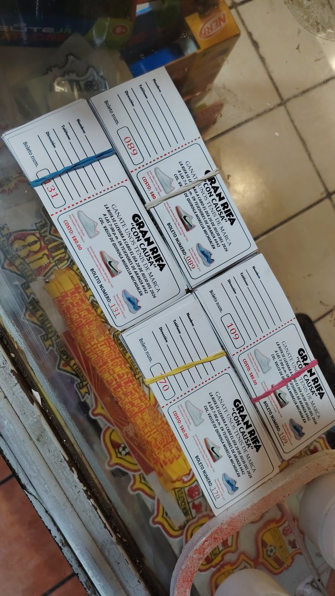 MoreliaLocos's tweet photo. RIFA CON CAUSA

Apoya a uno de nuestros integrantes qué se encuentra en una situación complicada, rifa por 3 pares de tenis, boletos acá con nosotros o con los líderes de Barrios y organizadores de Carteras de la Barra.

Apoya al 4432884823

¡Hoy por él, mañana por nosotros! . https://t.co/FRvQCTCUPW