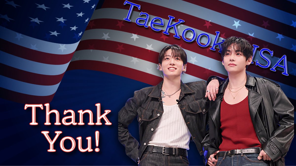 TaeKook USA tweet media