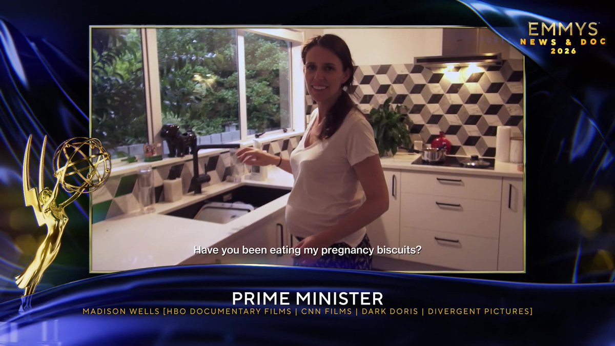 TheEmmys's tweet photo. The #DocEmmys Award for Best Documentary goes to Prime Minister (Madison Wells). https://t.co/wZKAzLDo71