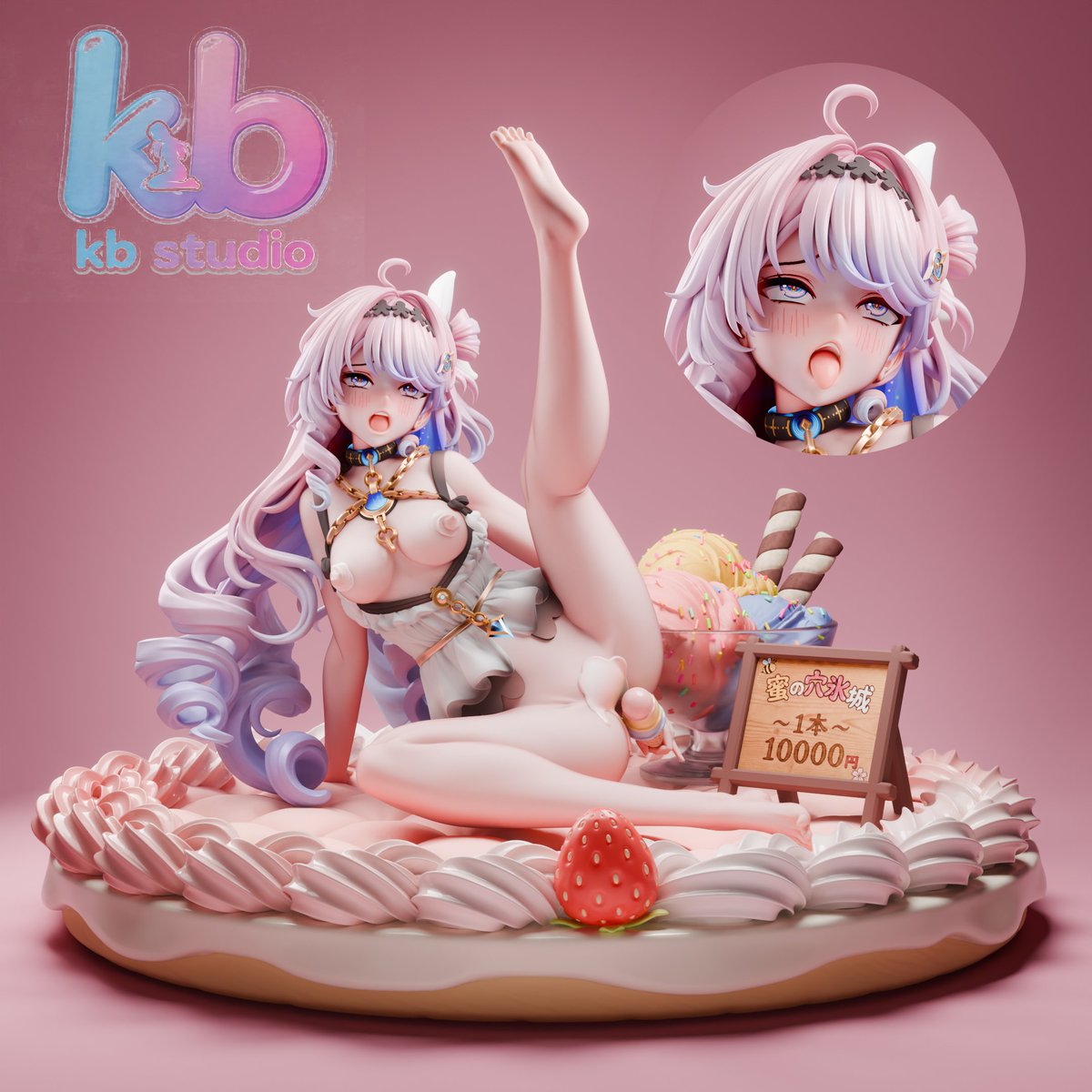 furina1779415's tweet photo. -生产商：KB— Studio
- 产品名：蛋糕水蜜桃
- 产品尺寸：25cm X 15cm X 15cm 
- 比例：1/6
- 预售价：1380RMB
- 定金：680
- 开定时间：2025年5月29日；
- 预计出货时间：2026年第四季度！
- 配置：蛋糕地台+ 人物本体+主图的两个面雕
- ps； 另有一个神秘面雕赠送，一共有三个替换面雕 https://t.co/rfNhsdiPUg