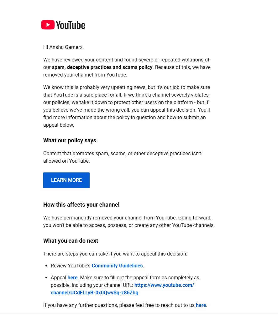 v1anshu's tweet photo. Hi @TeamYouTube, my channel Bloxy Ladka got taken down for Spam, Deceptive Practices &amp; Scams.. I only posted Minecraft and Roblox gaming videos. I think there might have been a mistake. Can you please take another look, at my channel? I would really appreciate it. https://t.co/hU2IKrSDfn