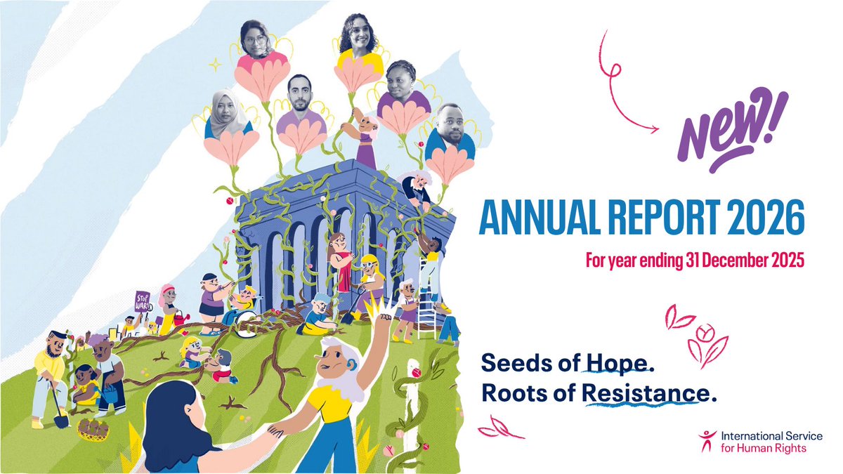 ISHRglobal's tweet photo. 🌿 Protect the roots. Nurture the seeds.

Even as crises weaken the human rights system, supporting defenders is key to rebuilding and shaping it for more just societies.

📖 Our Annual Report explores this vital role. 🔗 https://t.co/UDZTmY1Tdn https://t.co/uJ3C6mdvGy