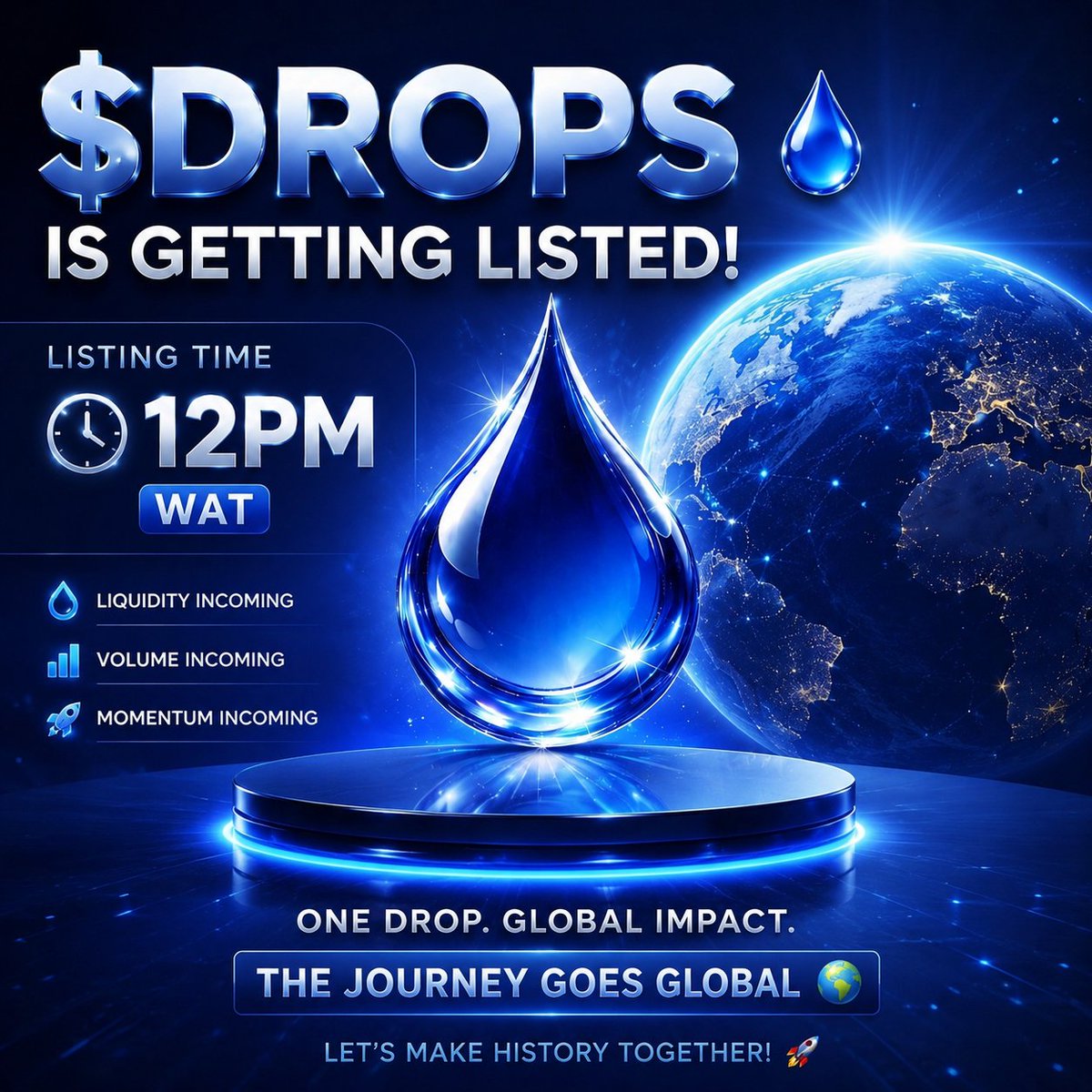 ProfKalculus's tweet photo. $DROPS listing TODAY 👀🔥

Most people will watch.
A few will understand the opportunity.

Liquidity incoming.
Attention incoming.
Momentum incoming 🚀

This market rewards positioning early — not chasing late.

The countdown is on ⏳
Let’s make history.

#DROPS $Drops #BNB https://t.co/5KddPj9sqi