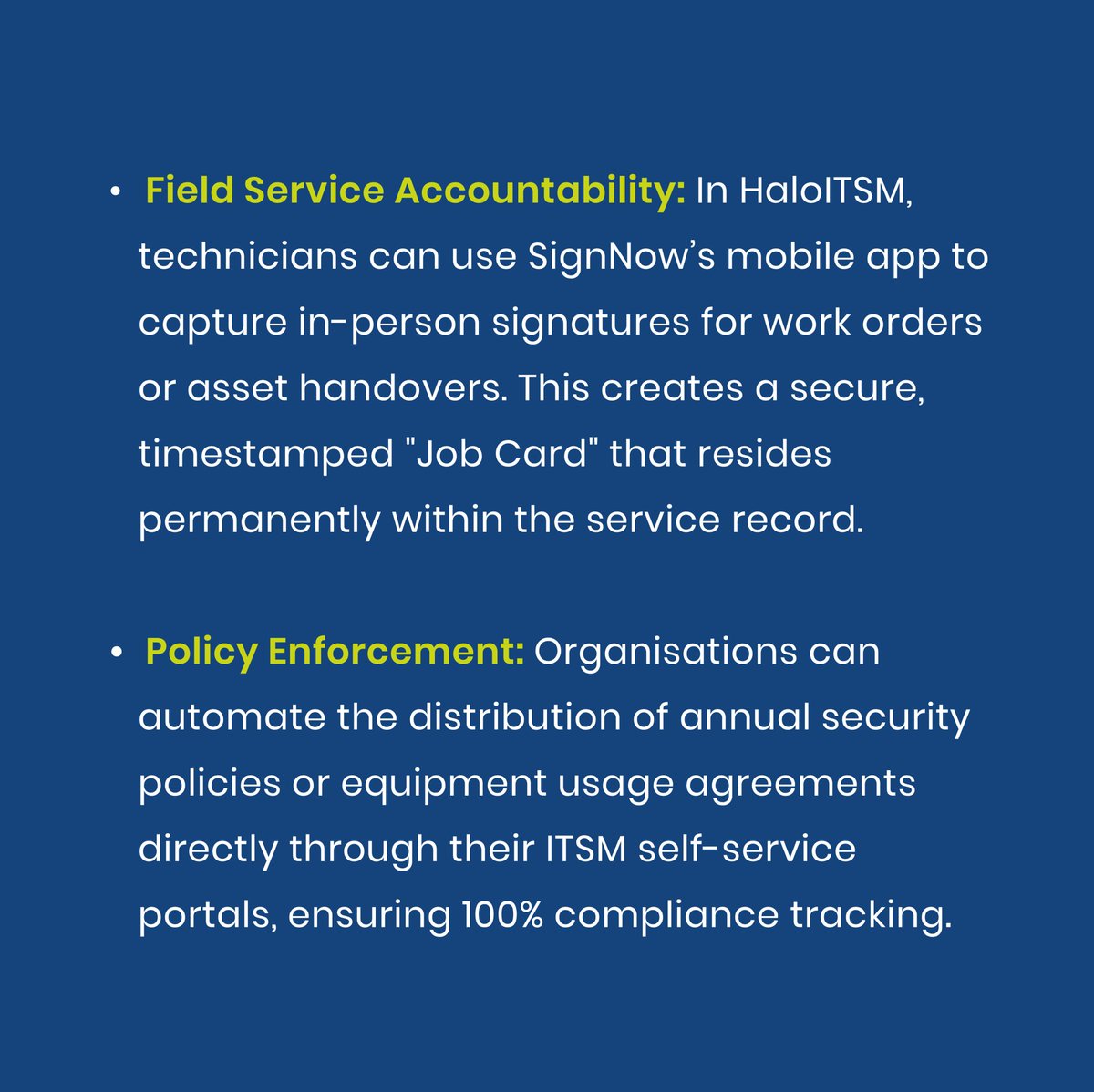 AdaptivePty's tweet photo. In ITSM, delays often happen outside the ticket.

From onboarding forms to asset signoffs, integrated eSignatures help keep approvals moving with fewer follow-ups and better visibility.

Read more: https://t.co/6gjeSKQLpF https://t.co/BSub8gz1tM