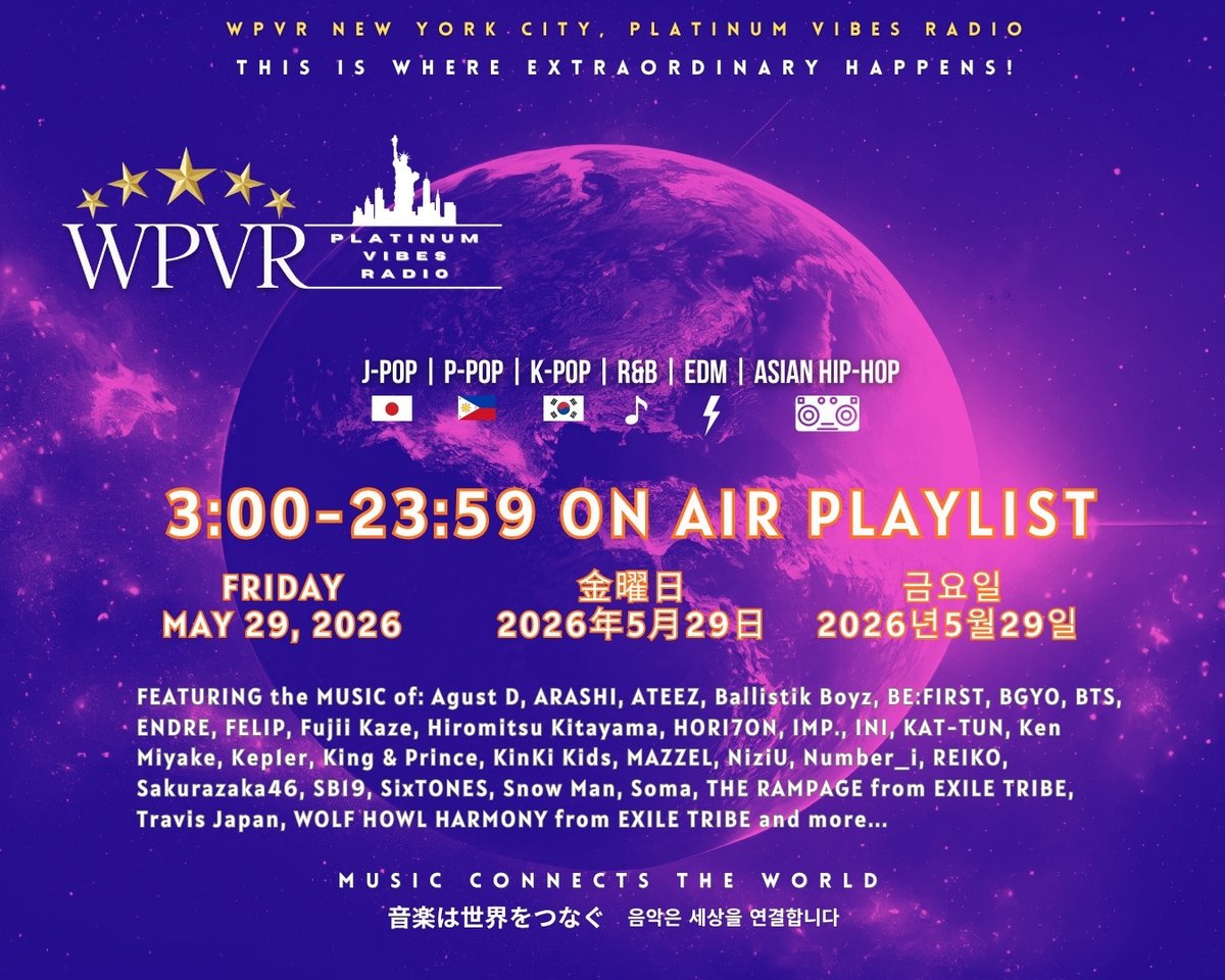Greetings Platinum World! 🌏Here is your WPVR NYC Platinum Vibes