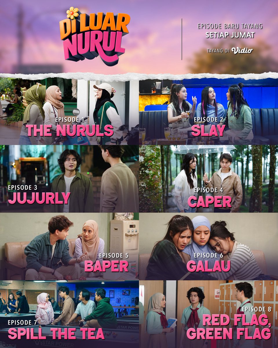 SCP_Films's tweet photo. Yuk ketemuan sama geng The centils dan geng SMA Galaxy di series Di Luar Nurul SEKARANG!! Kalian udah bisa nonton duluan via express 🙌🏻🙌🏻🙌🏻

#DiLuarNurulSeries #DiLuarNurul https://t.co/uFMlUjaYME