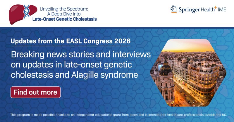 SpringerIME's tweet photo. Breaking from #EASLCongress: Genetic variants explain substantial proportion of undiagnosed cholestasis and hepatitis.

Find out more: https://t.co/LpVpVVWKus https://t.co/WhzCqtSCgx