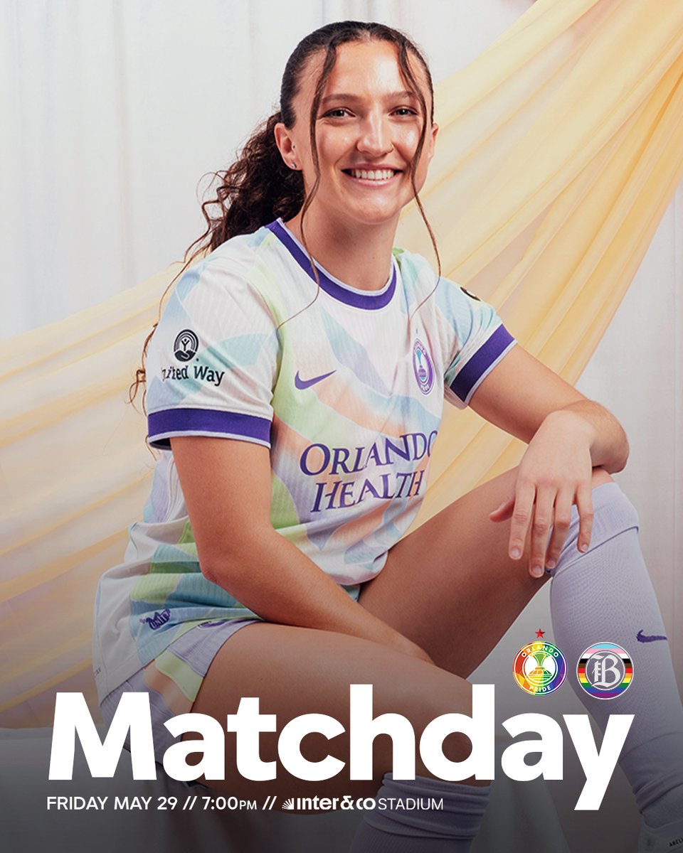 ORLPride's tweet photo. RISE AND SHINE, ORLANDO 🗣️

🆚 @wearebayfc 
🏟️ @InterCo_Stadium 
🕖 7:00 p.m. ET
📺 @NWSL+ | @victoryplustv 
🎟️  https://t.co/1WPxzNMbxE https://t.co/0JKfDJWEWn