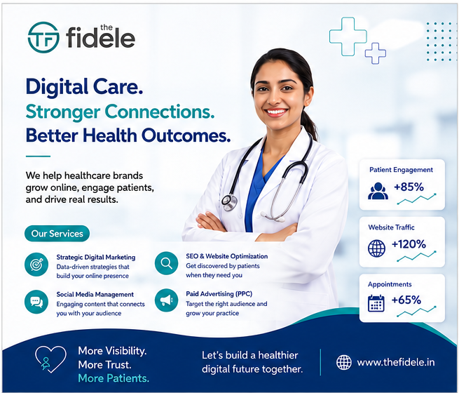 thefideleoffic's tweet photo. 🚀 Healthcare brands need strong digital visibility!

The Fidele helps doctors, clinics &amp; hospitals grow online with SEO, social media marketing &amp; branding solutions.

🌐 https://t.co/8uUzgbcCHk

#HealthcareMarketing #DigitalMarketing #DoctorBranding #HospitalMarketing #TheFidele https://t.co/vOs7gIrNd9