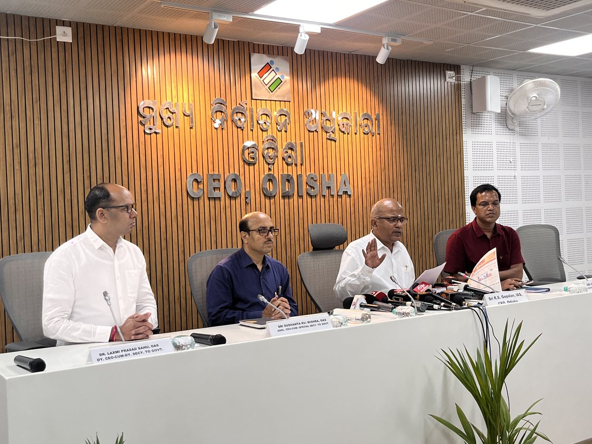 Chief Electoral Officer, Odisha tweet media