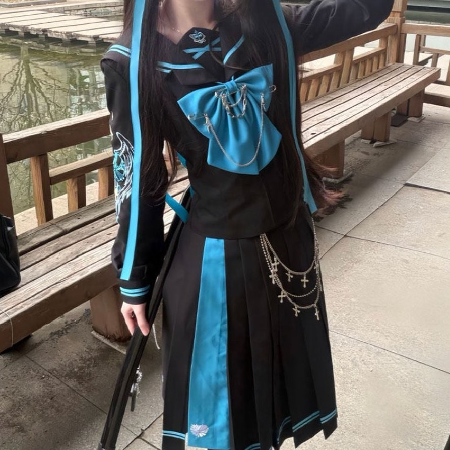 セーラーアダム&イブ三本セット 羽根のシグナル・クロスチャーム付きセーラーセットアップ💞