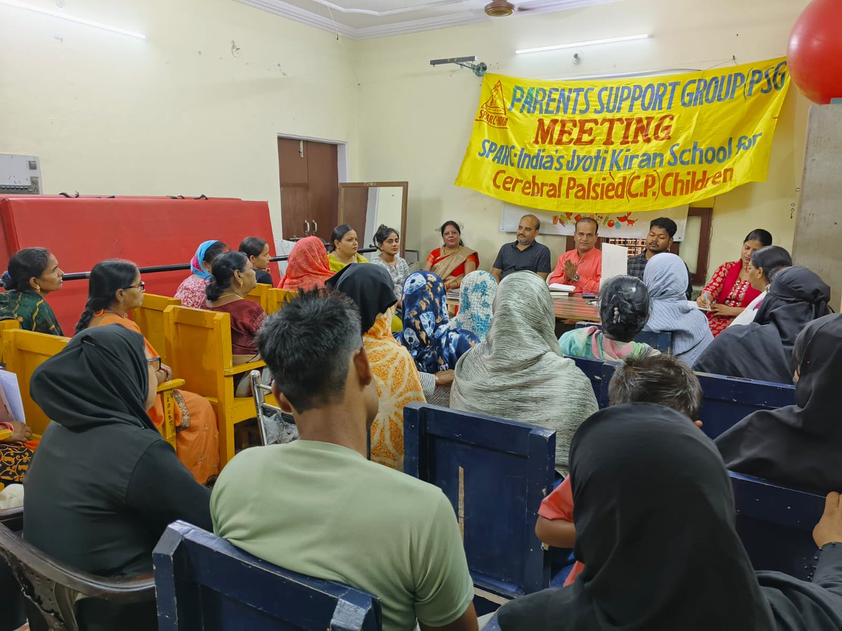 SPARCINDIA's tweet photo. On 16th May 2026, SPARC-India’s Jyoti Kiran School, in collaboration with SBI Foundation, organized a successful Parent Support Group (PSG) meeting with the active participation of 38 parents and staff members.
#childrenwithdisabilities #jyoitkiranschool #parentsupportgroup https://t.co/E7RsnFhKUa