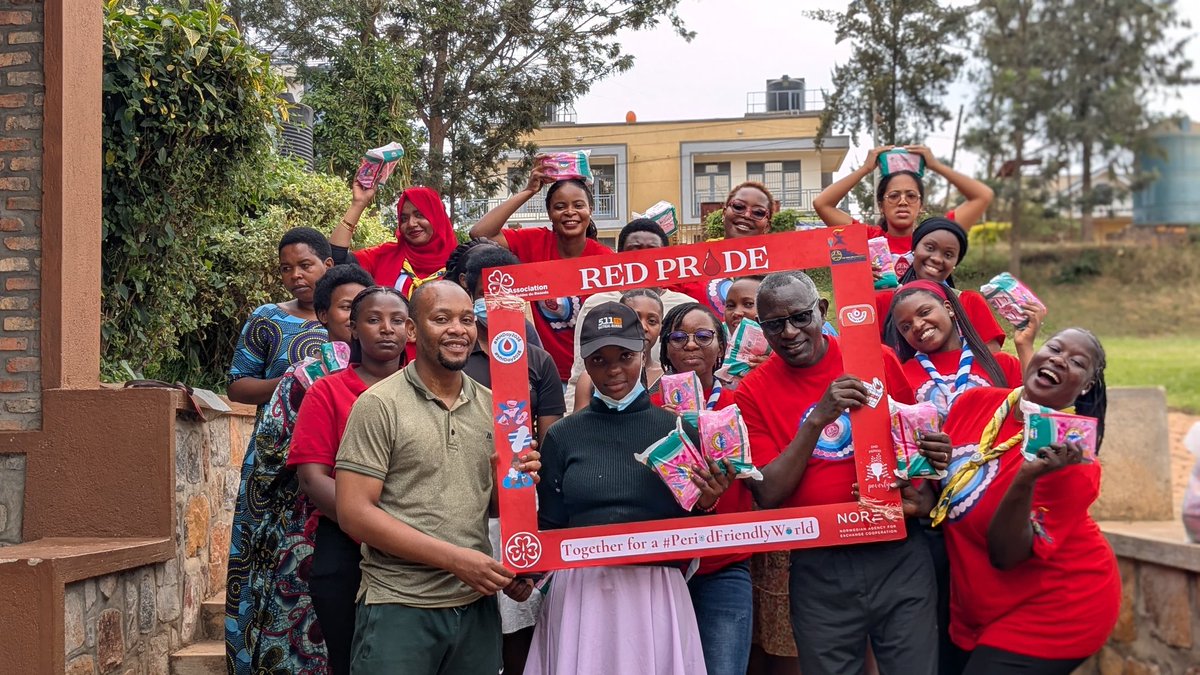 YessGirlsRwanda's tweet photo. Happy Menstrual HygieneDay. Today we celebrate confidence, and the power of breaking period stigma. Every girl deserves dignity, support, and a safe space to talk about menstruation freely #yessgirlmovement #menstrualhygieneday #redprideweek @wagggsworld @africa_region @norec https://t.co/2KQROxV7It