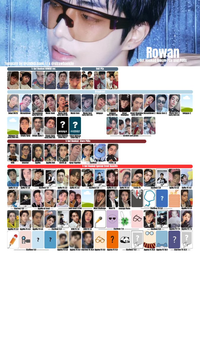 strawbaekiie's tweet photo. UPDATED! 20260529
#Modyssey 1st Single Album "Got Hooked" photocard and POB template✨
Part 1
#Henyu
#FanZheyi
#Yichen
#Rowan
‼️Drive folder link in pinned post‼️
Feel free to comment pics of missing photocards!
#modysseygothooked #modysseytemplates #modysseyhook
#modysseydebut https://t.co/6X1u3tW9p2