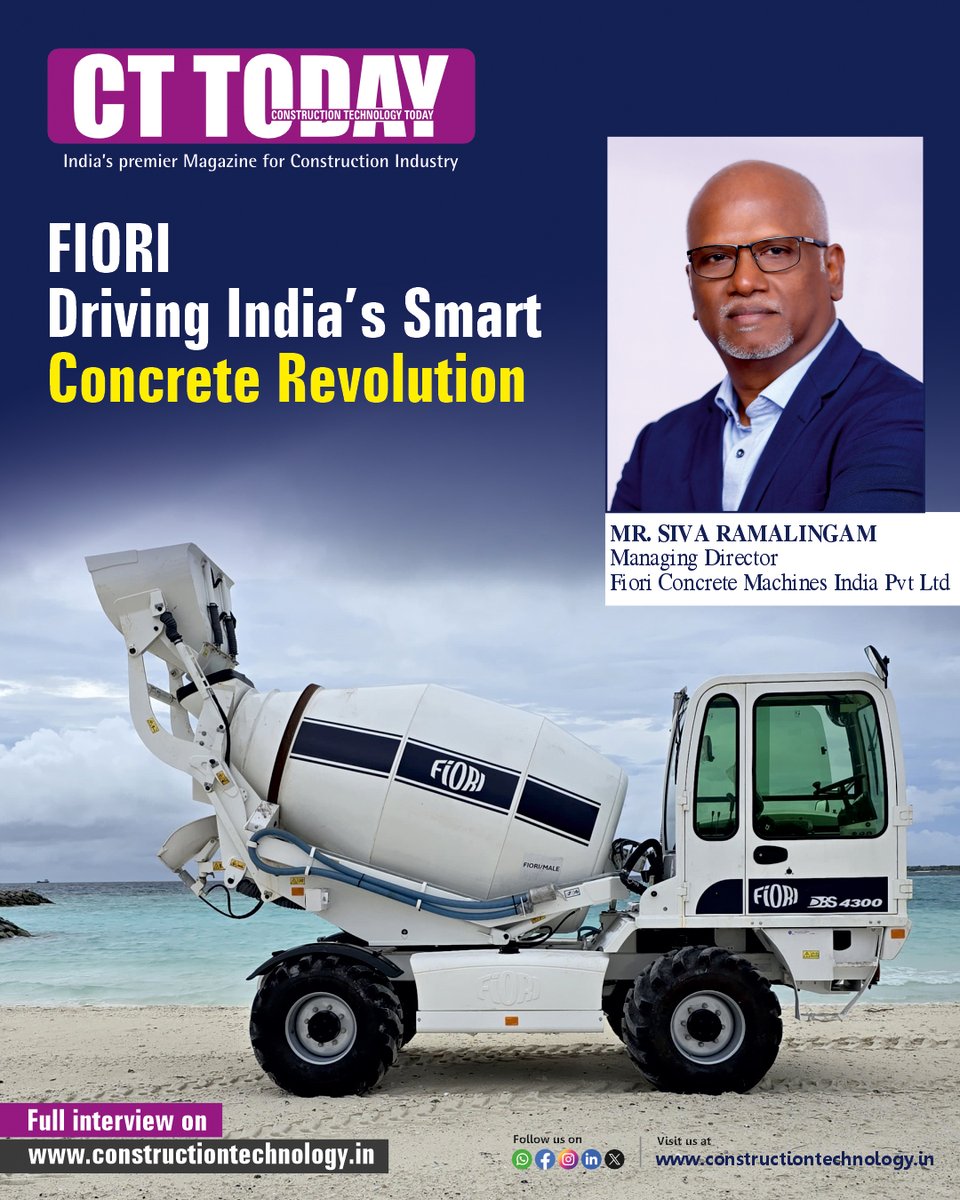 ConstTechMedia's tweet photo. 🚧 FIORI Driving India’s Smart Concrete Revolution!

Read the full interview on:
https://t.co/1pCIzd5mW1

#FIORI #ConcreteRevolution #SelfLoadingMixer #SmartConstruction #ConstructionTechnology #InfrastructureDevelopment #ConcreteSolutions https://t.co/OVX95DtwrV