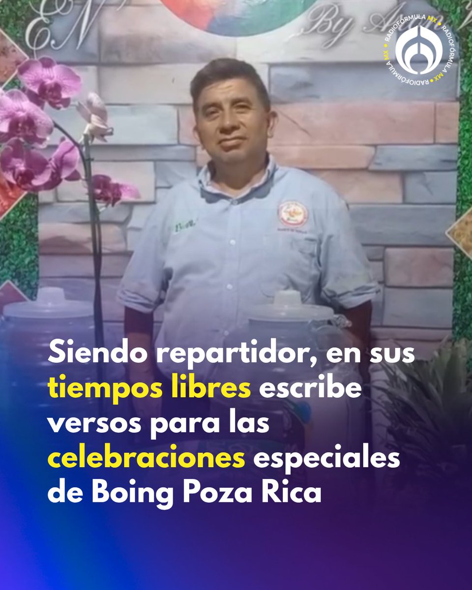 Radio_Formula's tweet photo. ¡UN ORGULLO PARA MÉXICO! 🇲🇽🥹 Braulio Elías Pérez, repartidor de Boing de 55 años, ganó el premio es reconocido en Italia por el Premio Literario Internacional “Cosenza-Ciudad Federiciana” por su poema “Escuché mi nombre”.

✍️Braulio comenzó escribiendo lo que se le venía a la mente sobre sus vivencias y que hoy es aplaudido en Italia; sin embargo, no cuenta con los recursos para viajar a Cosenza, Calabria, para recibir su galardón🇮🇹.

No obstante, cada vez más personas se unen para apoyarlo a través de sus rifas y ventas, deseando que reúna lo necesario para viajar e ¡IR POR ESE MERECIDO PREMIO!👏🏆.