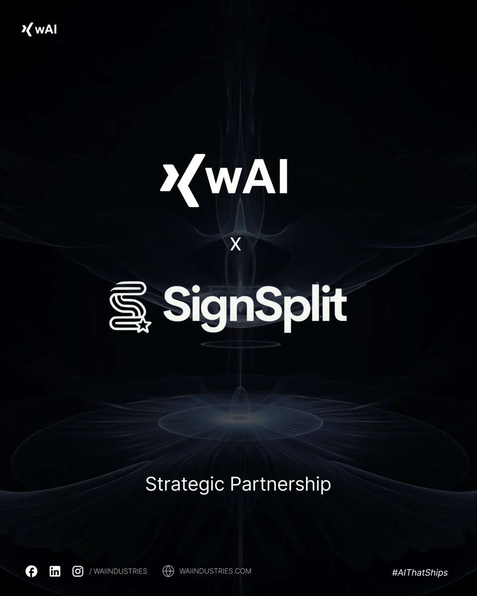 wAIIndustries's tweet photo. @SignSplitIP and wAI Industries have partnered to help researchers protect and monetize scientific datasets for the AI era. The collaboration will advance AI-ready research data, IP protection, and tech solutions for universities, firms, and AI innovators worldwide. https://t.co/lIZI3DWsO1