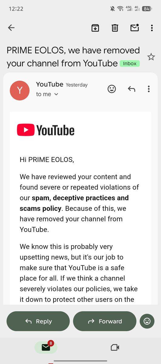 EolosXits's tweet photo. @YouTubeCreators Hello @TeamYouTube, requesting manual review for my terminated gaming channels (including 'Eolos Xits'). All content is 100% original, created by me. No policy violations, spam, or scams. Please check my case &amp; help me get them back. Thank you! 🙏 https://t.co/7HLwEdjp3V