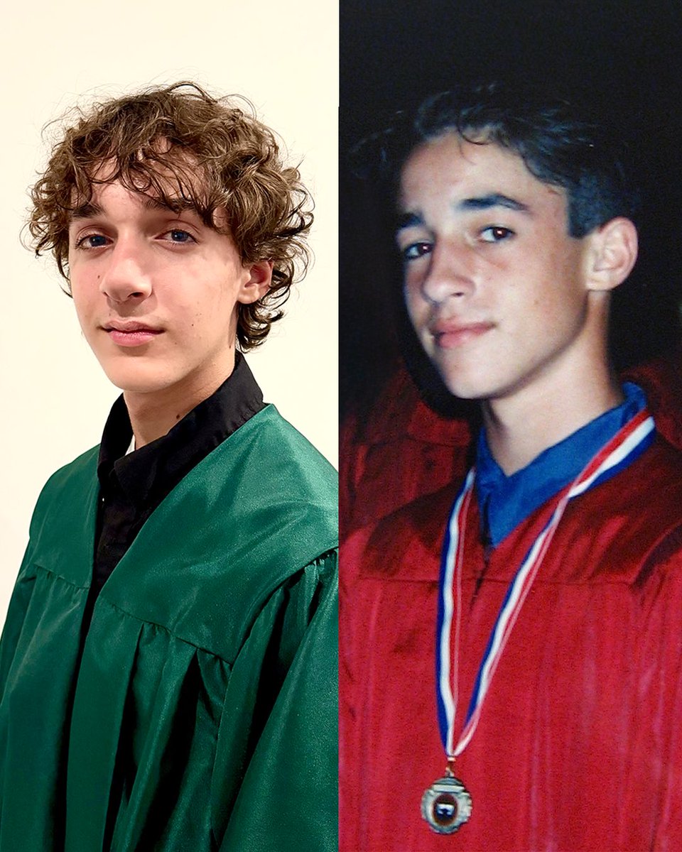 TINBand's tweet photo. Today my son @nolan_river graduated from the 8th grade. 32 years ago, I graduated from the same exact school. Back then I never imagined I’d one day watch my own son follow in my footsteps.
Proud dad moment. https://t.co/GSfXpVGIKJ
