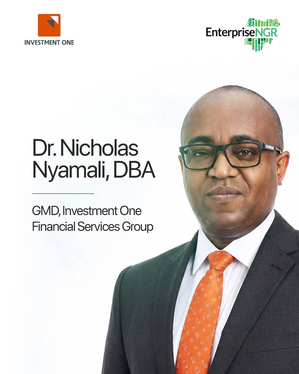 enterprisengr_'s tweet photo. The Voices of EnterpriseNGR: Dr. Nicholas Nyamali, DBA

Visionary leadership is defined not only by growth, but by the ability to build institutions that endure. 

His work embodies the ambition, enterprise, and long-term vision that define the @EnterpriseNGR community. https://t.co/GBJ04hvVSE