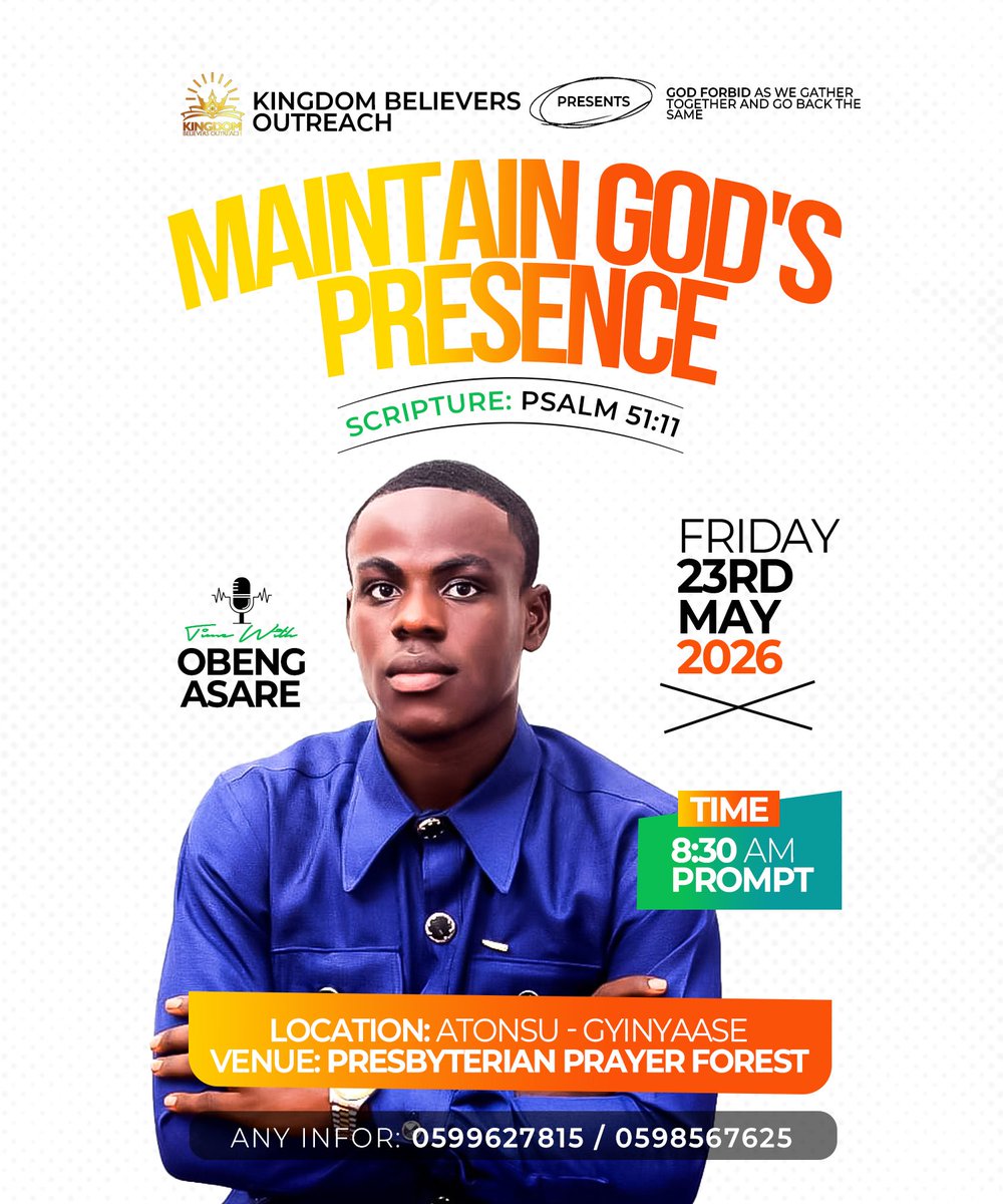 APOSTLEOPJAMES1's tweet photo. MAINTAIN GOD'S PRESENCE | CHURCH FLYER https://t.co/MJNGBGEZLi